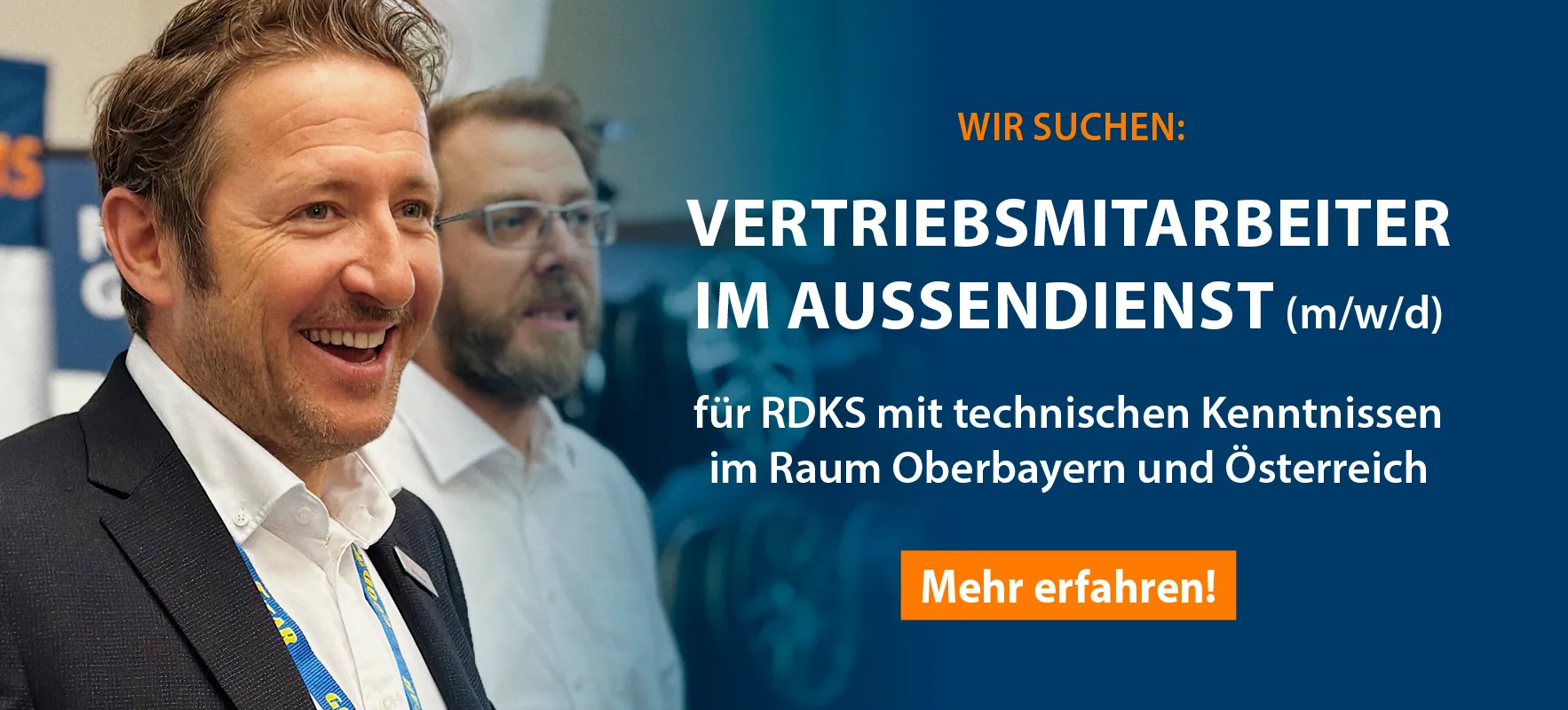 Vertriebsmitarbeiter (m/w/d) im Außendienst für RDKS mit technischen Kenntnissen - Vollzeit